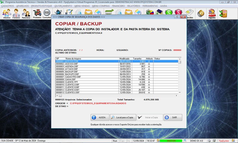 Programa OS Assistencia Tcnica v4.0 - FpqSystem