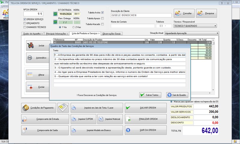 Programa OS Assistencia Tcnica v4.0 - FpqSystem