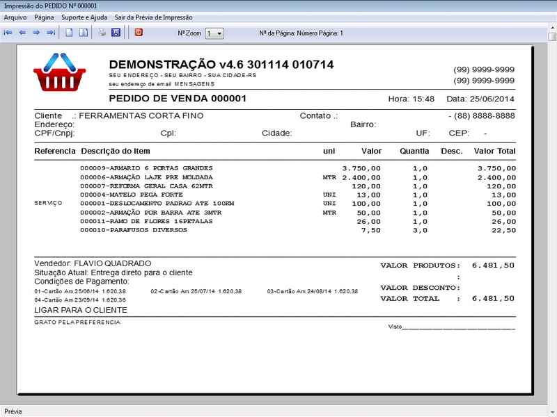 Programa Ordem de Servio Geral v4.6 - FpqSystem e Virtual Programas