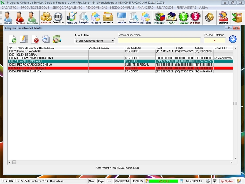 Programa Ordem de Servio Geral v4.6 - FpqSystem e Virtual Programas