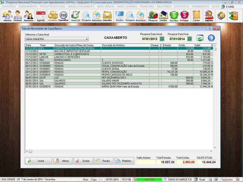 Imagens do Programa Marcenaria v5.9 Plus