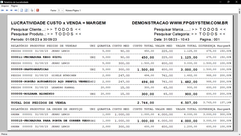 Imagem do Programa Serralheria, Agendamento e Financeiro 6.3 Plus