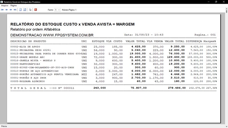 Imagem do Programa Serralheria, Agendamento e Financeiro 6.3 Plus