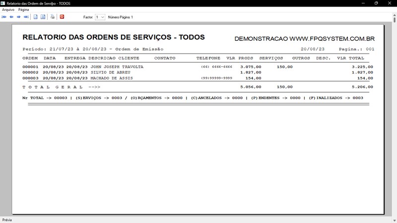 Imagens do Programa Vidraaria e Esquadria v6.7 Plus