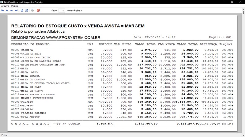 Imagens do Programa Marcenaria v6.9 Plus