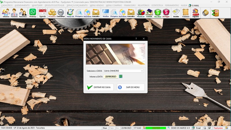 Imagens do Programa Marcenaria v6.9 Plus