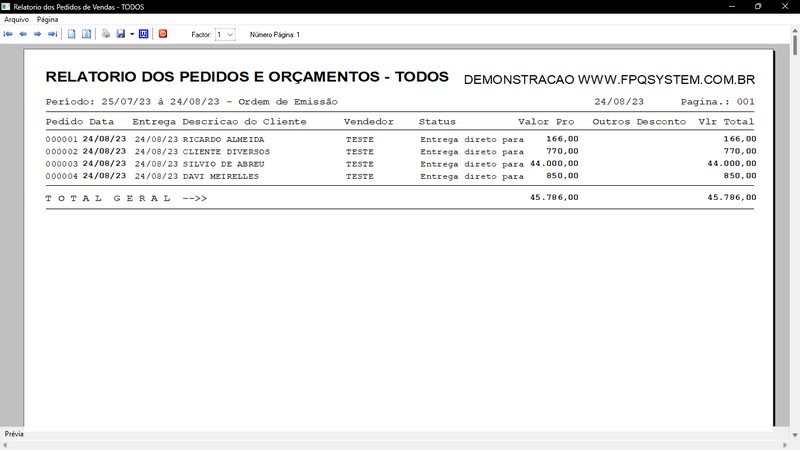 Imagens do Programa Vidraaria e Esquadria v7.7 Plus