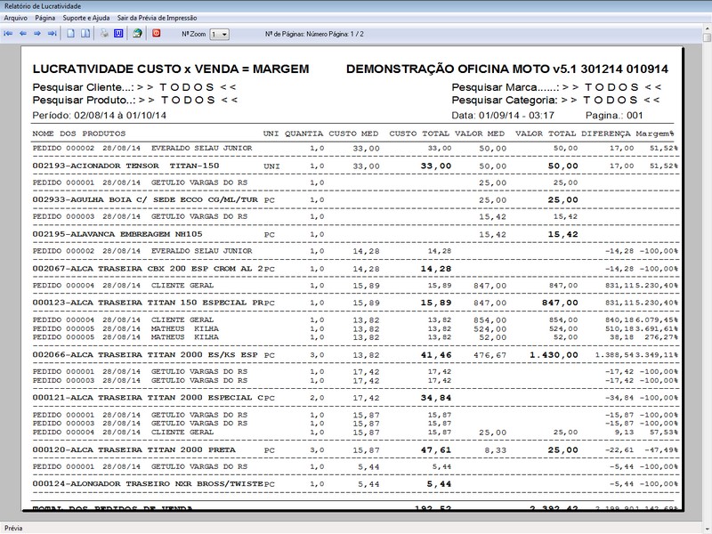 Imagens do Programa