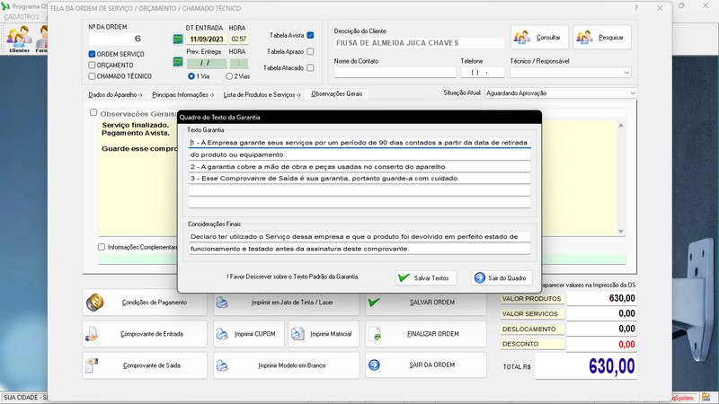 Programa OS Segurana Eletrnica v4.0 - FpqSystem