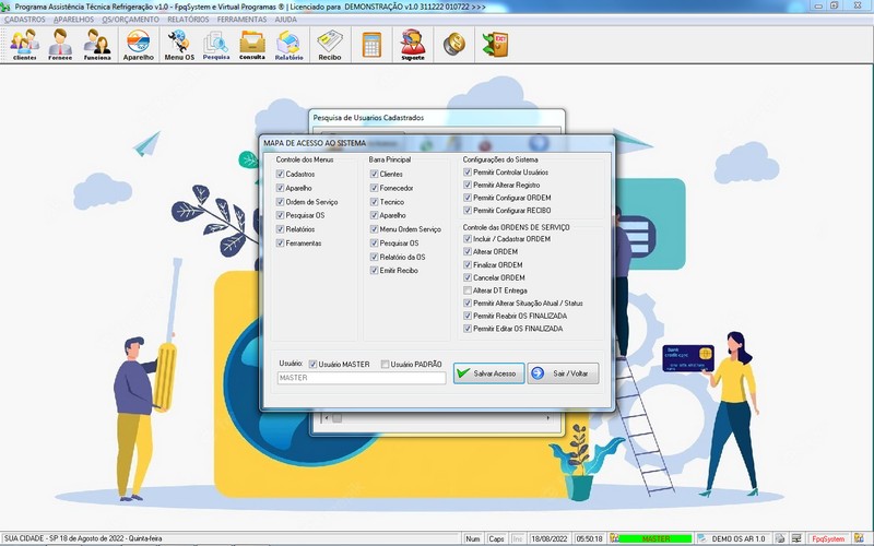 Programa OS Assistncia Tcnica para Refrigerao 1.0 Plus