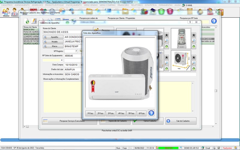 Programa OS Assistncia Tcnica para Refrigerao 5.0 Plus