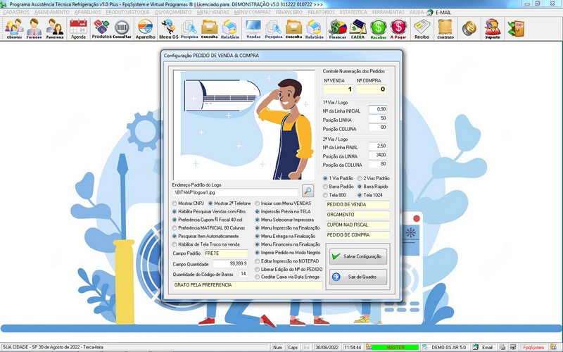 Programa OS Assistncia Tcnica para Refrigerao 5.0 Plus