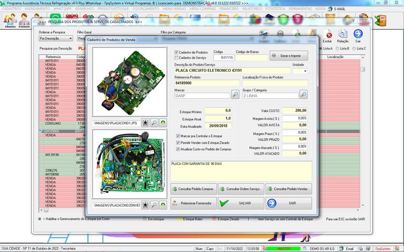 Programa OS Assistncia Tcnica para Refrigerao 6.0 Plus