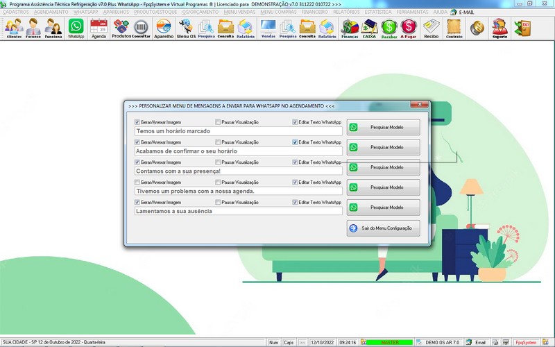 Programa OS Assistncia Tcnica para Refrigerao 7.0 Plus